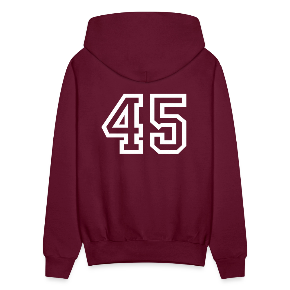 Men's Coach Hoodie - burgundy