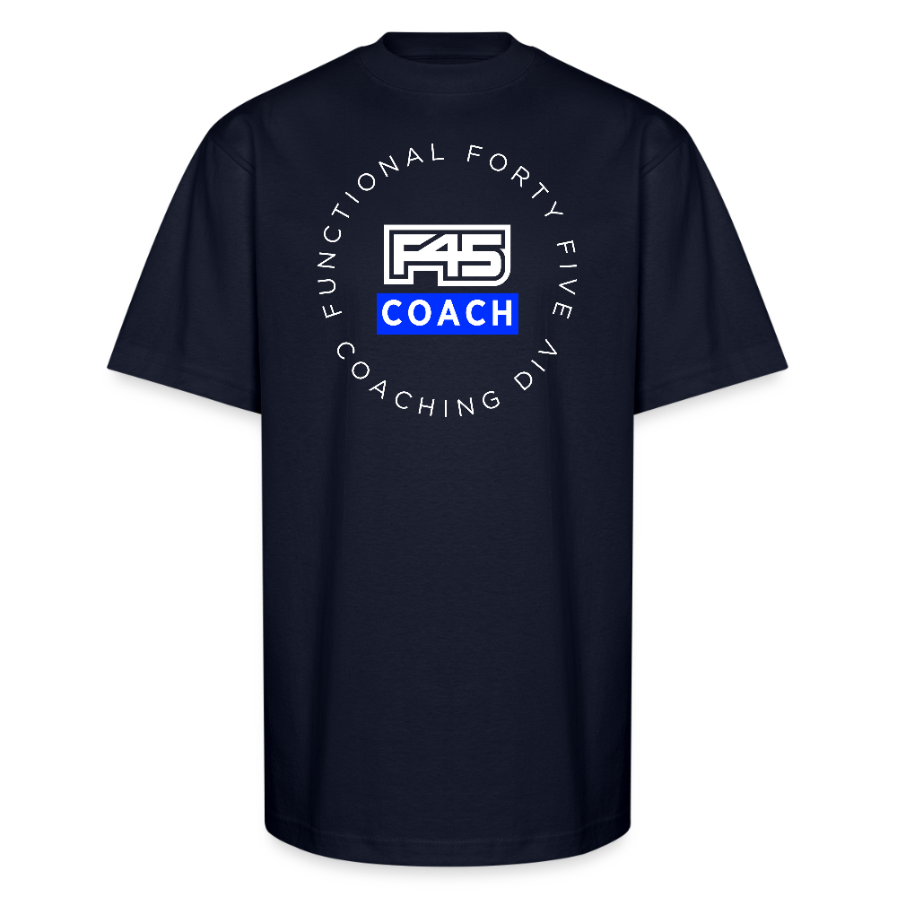 F45 Oversized Coach T-Shirt - navy