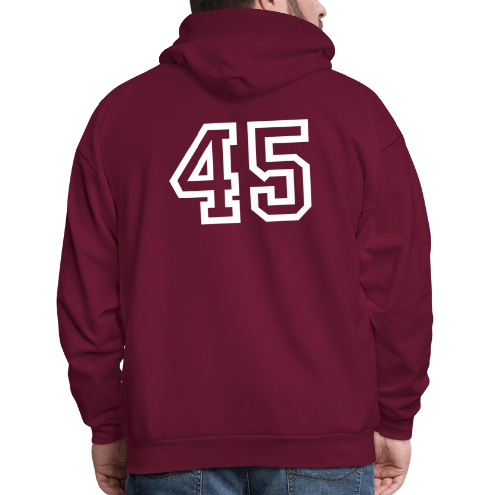 Men's Coach Hoodie - burgundy