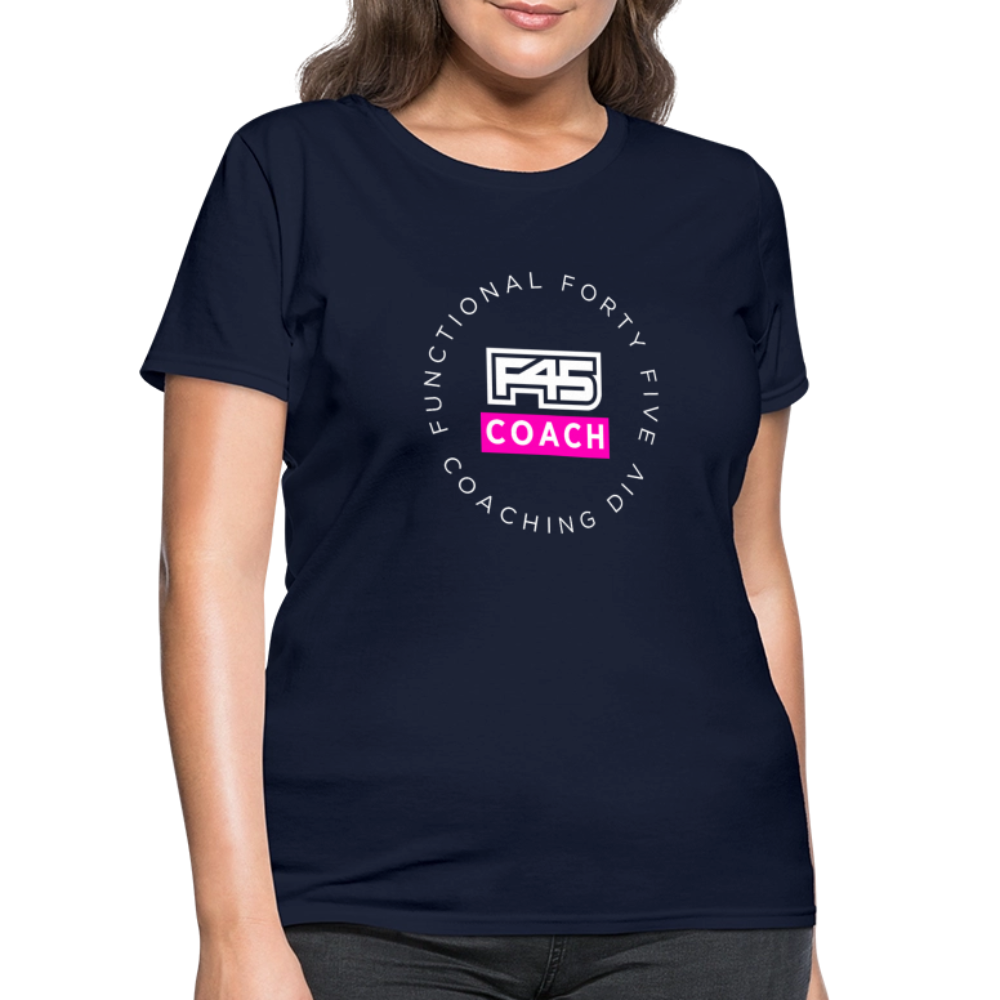 Women's Coach T-Shirt (Pink) - navy