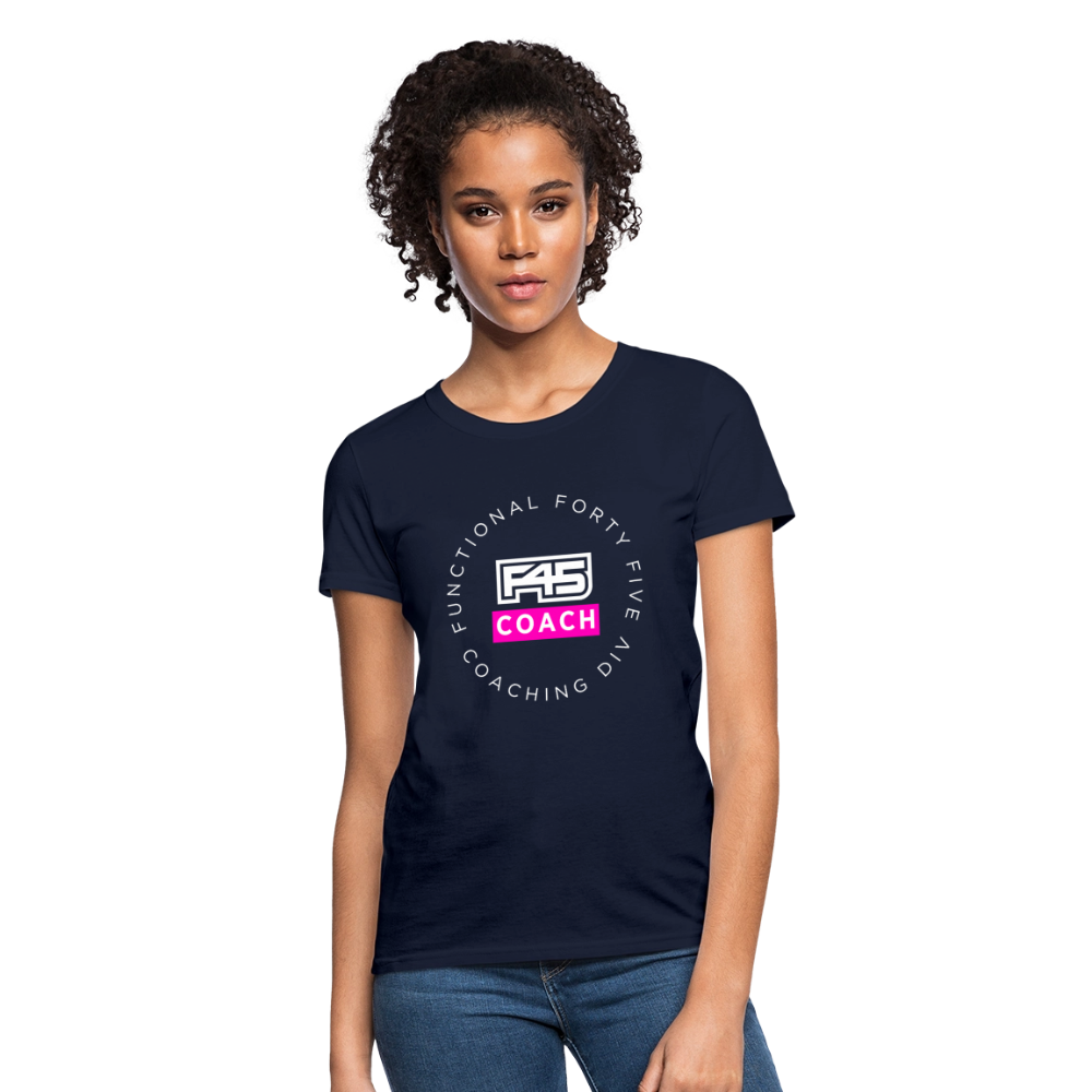 Women's Coach T-Shirt (Pink) - navy