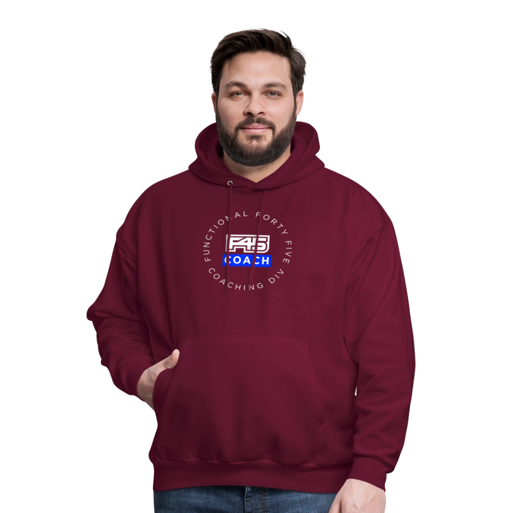 Men's Coach Hoodie - burgundy