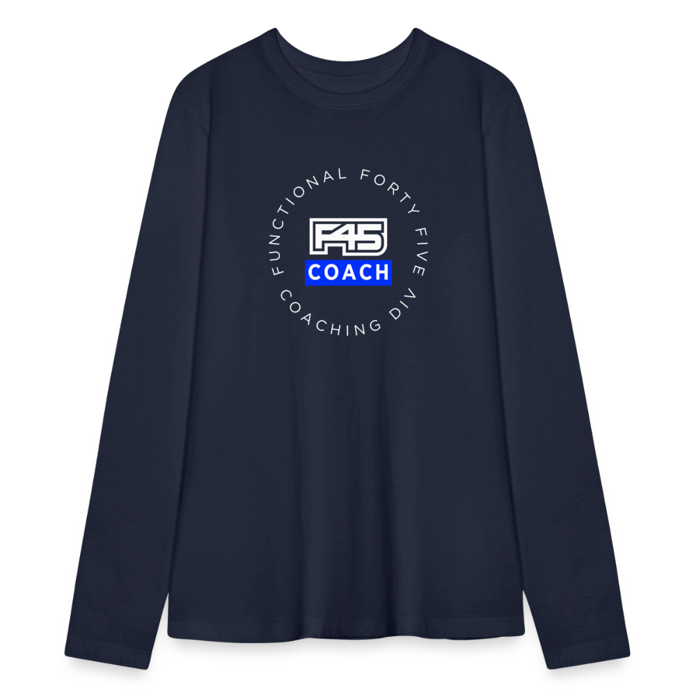 Women's Coach Long Sleeve T-Shirt - navy