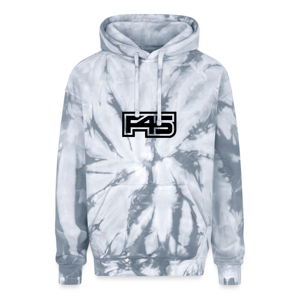 Adult Tie Dye Hoodie - spider silver