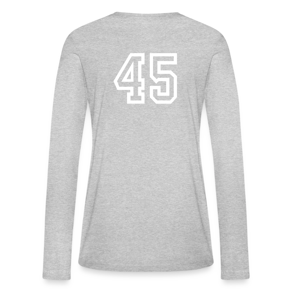 Women's Coach Long Sleeve T-Shirt - heather gray