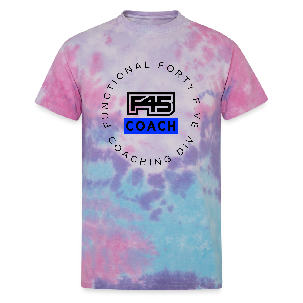 Unisex Tie Dye Coach T-Shirt (Blue logo) (5 colors) - cotton candy