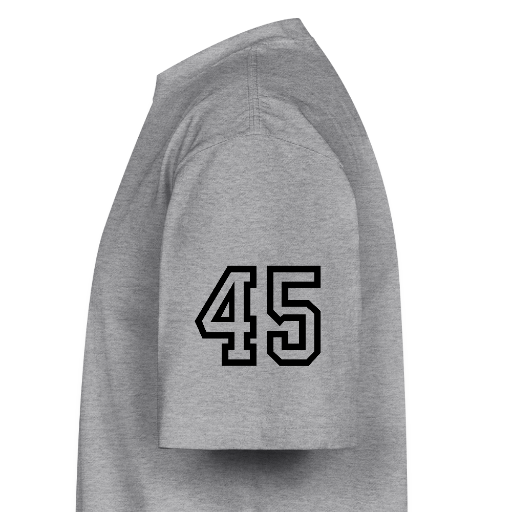 F45 Oversized Coach T-Shirt (Blue) - heather gray