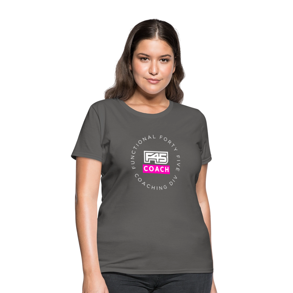 Women's Coach T-Shirt (Pink) - charcoal