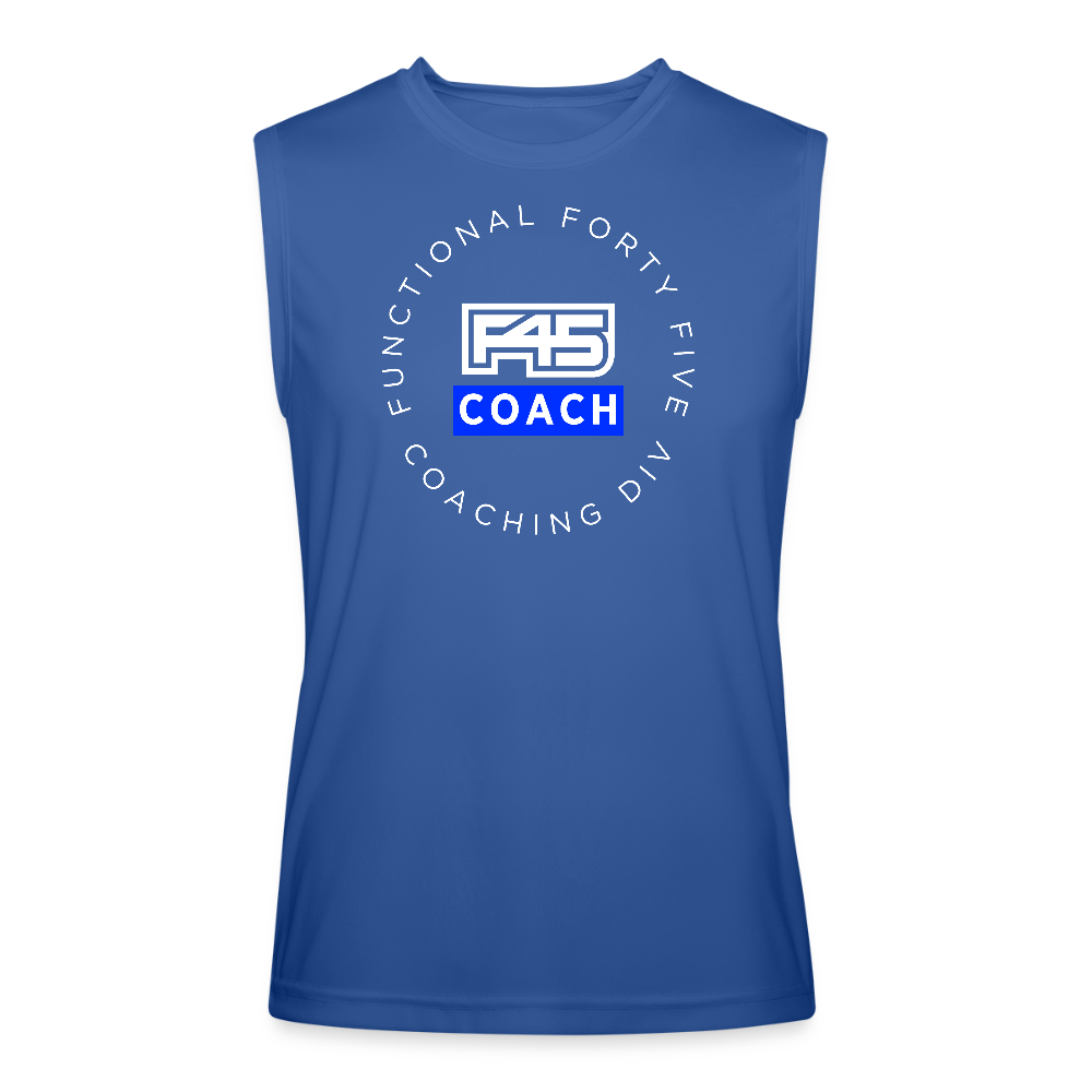 Men’s Performance Coach Sleeveless Shirt - royal blue