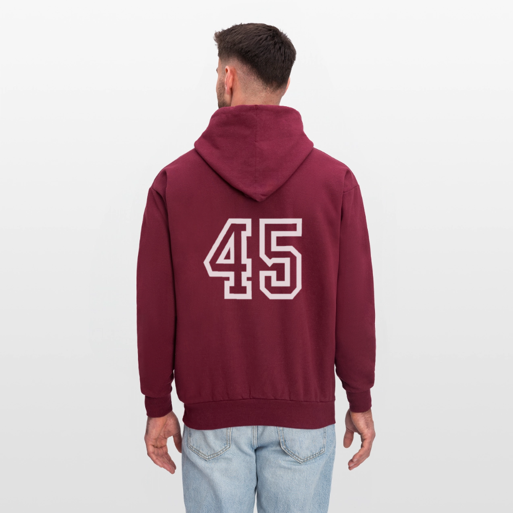 Men's Coach Hoodie - burgundy