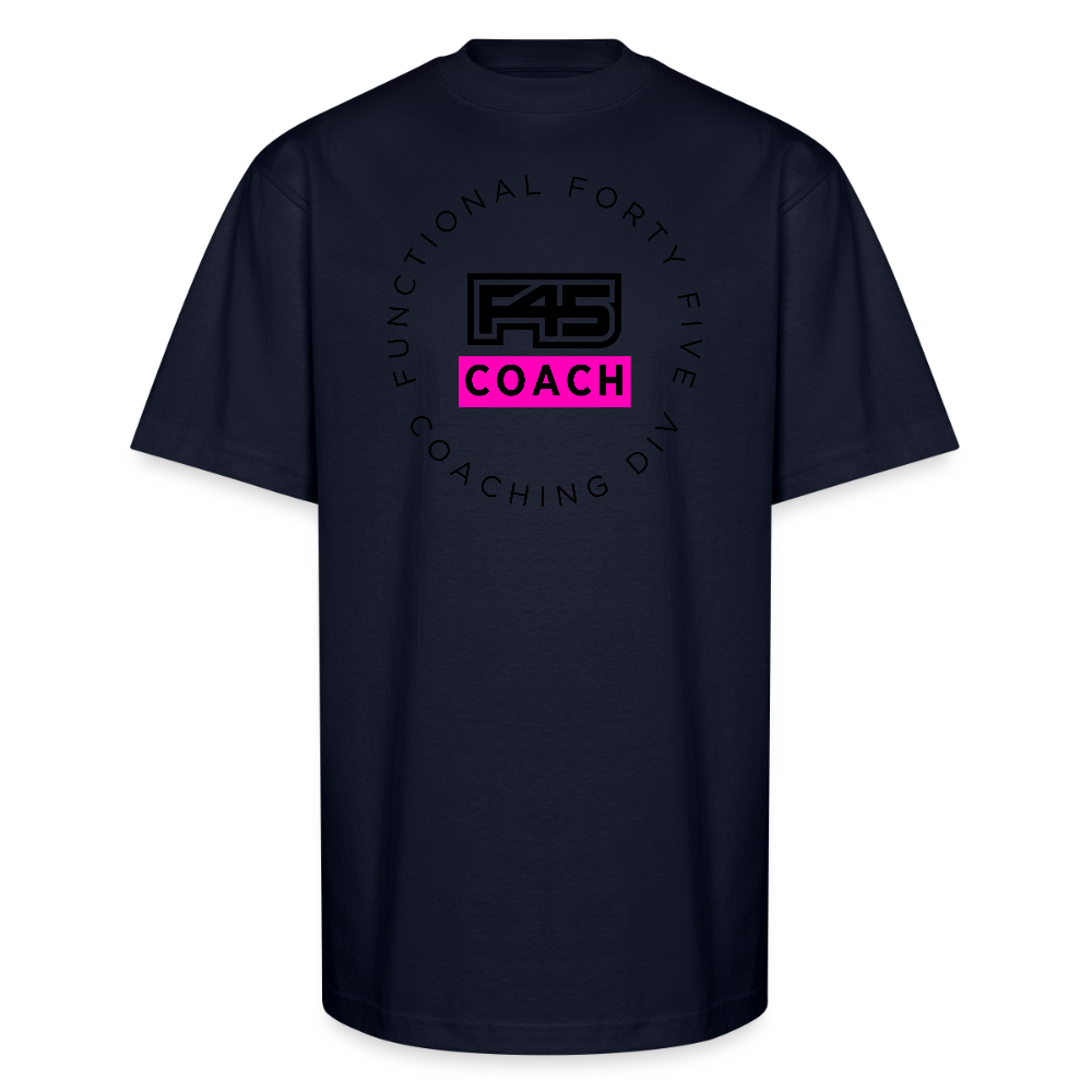 F45 Oversized Coach T-Shirt (Pink/Black) - navy