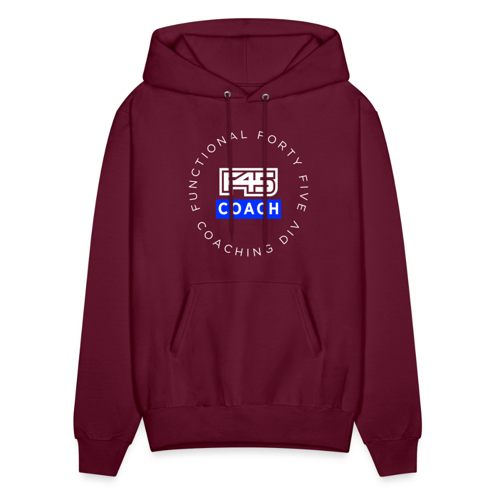 Men's Coach Hoodie - burgundy