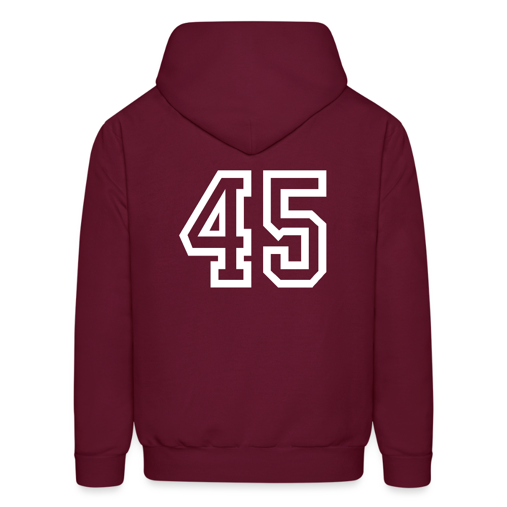 Men's Coach Hoodie - burgundy