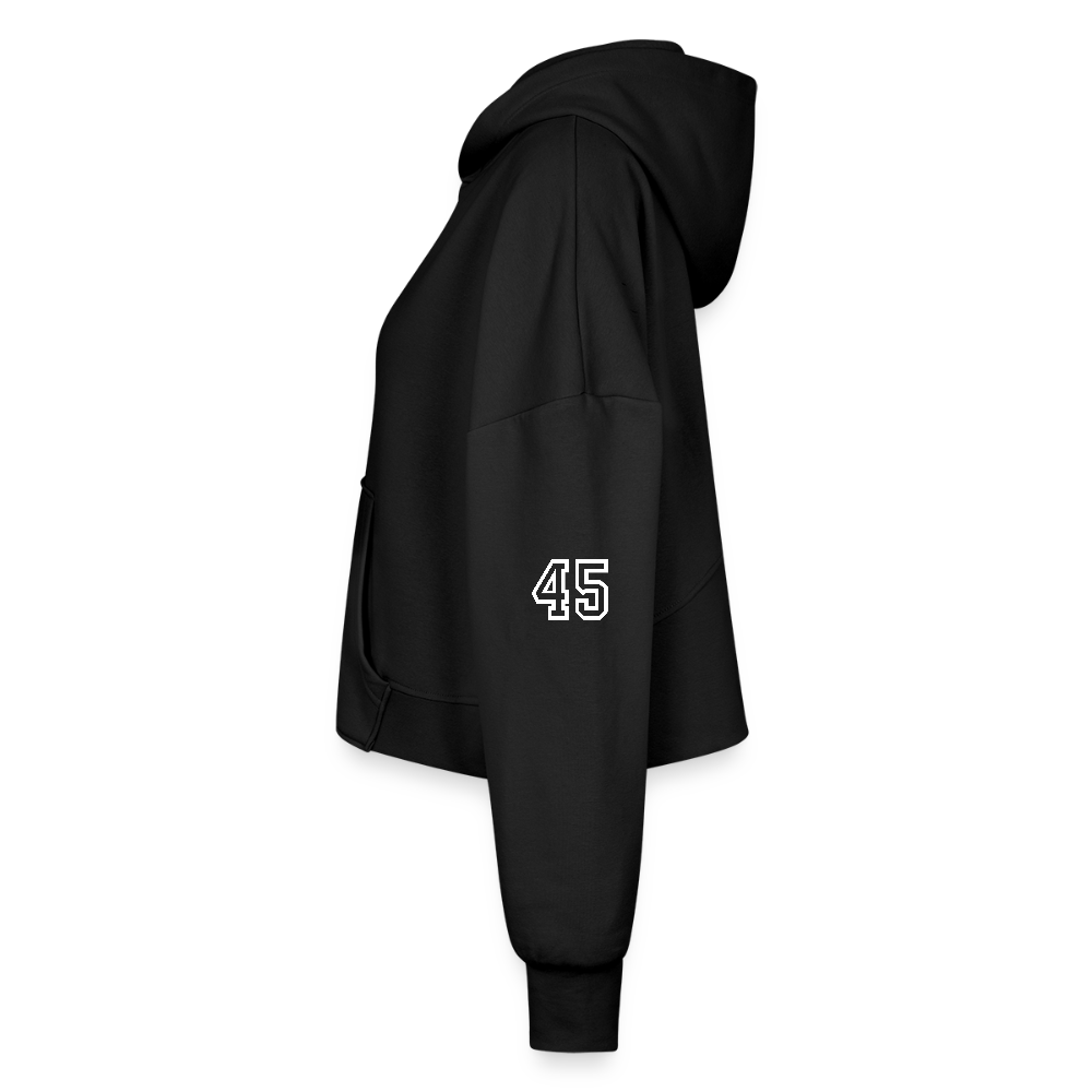 F45 Women’s Cropped Coach Set - black