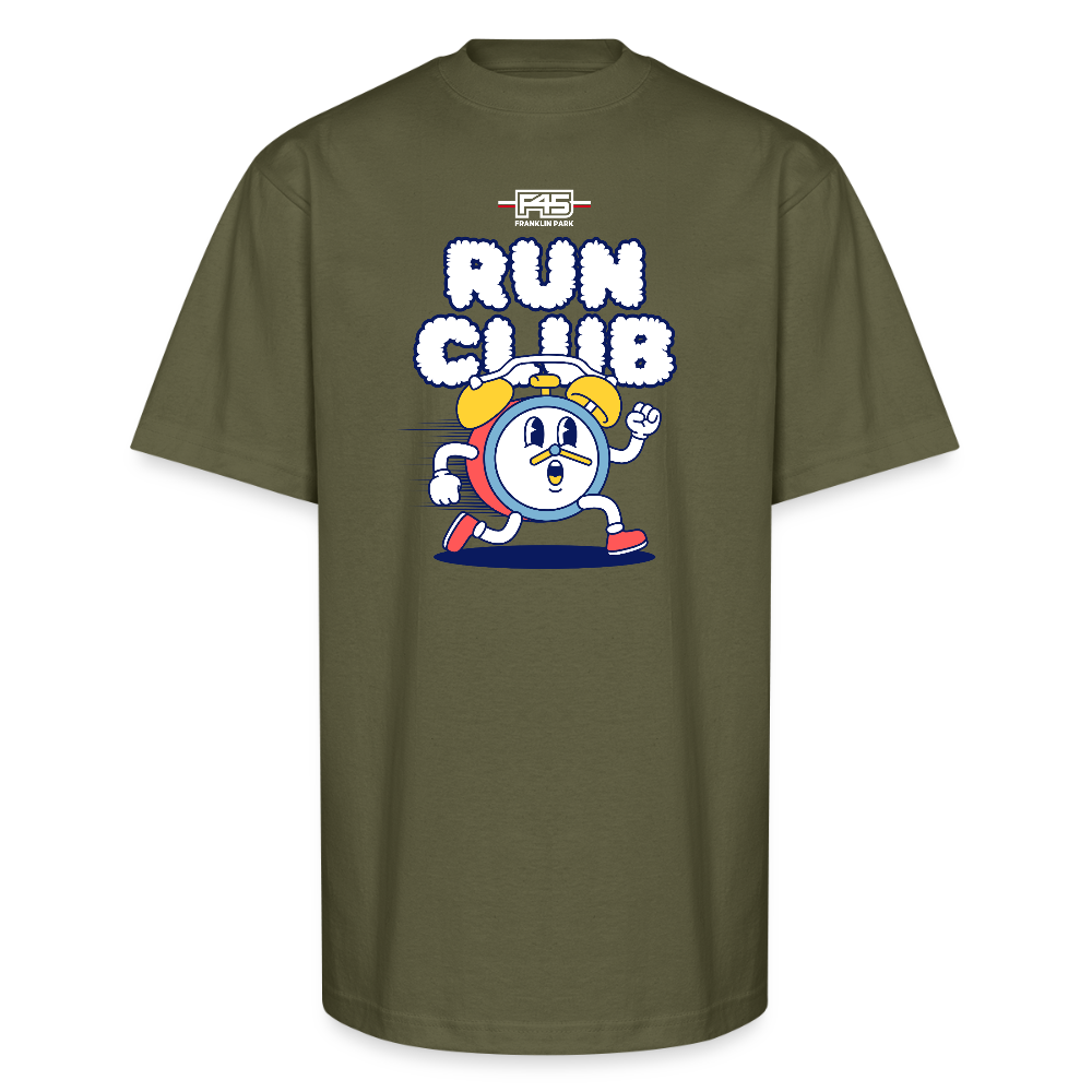 Unisex Oversized Run Club T-Shirt (7 colors) - classic olive