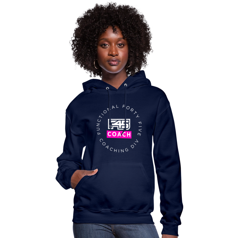Women's Coach Hoodie (Pink) - navy