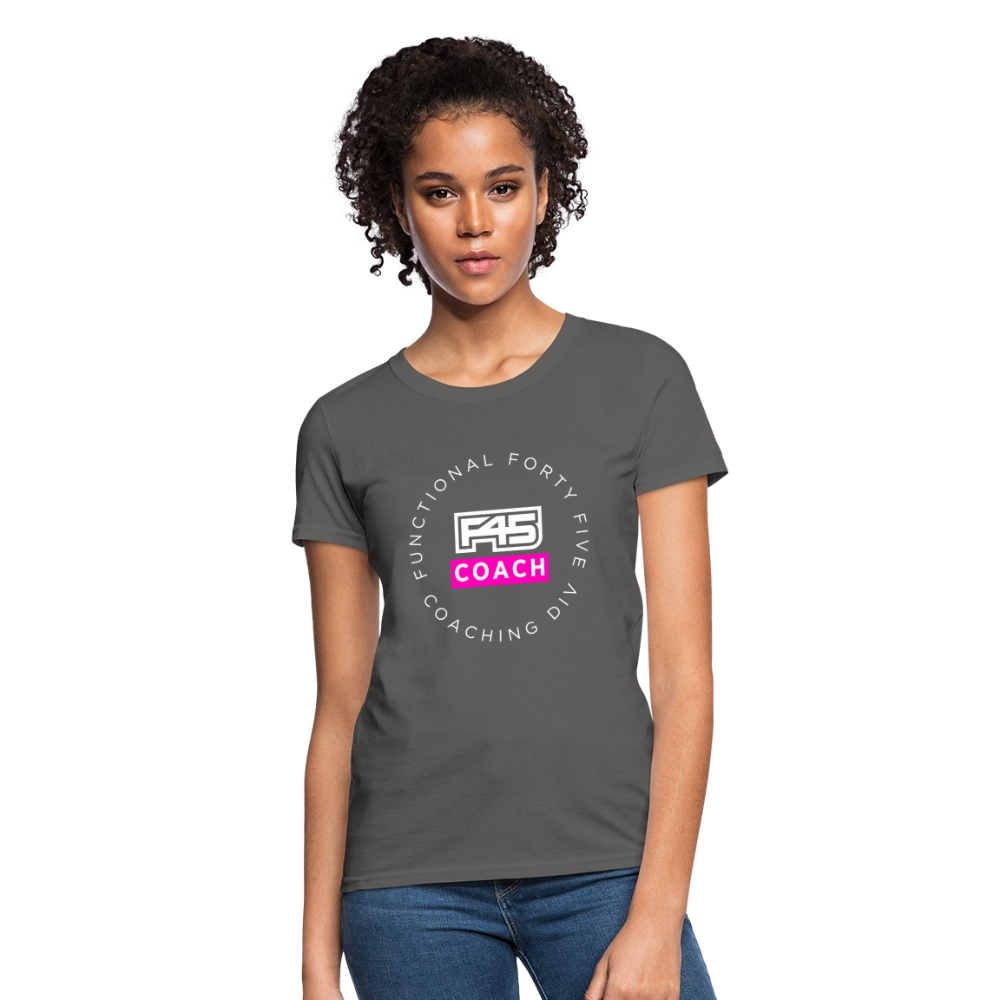 Women's Coach T-Shirt (Pink) - charcoal