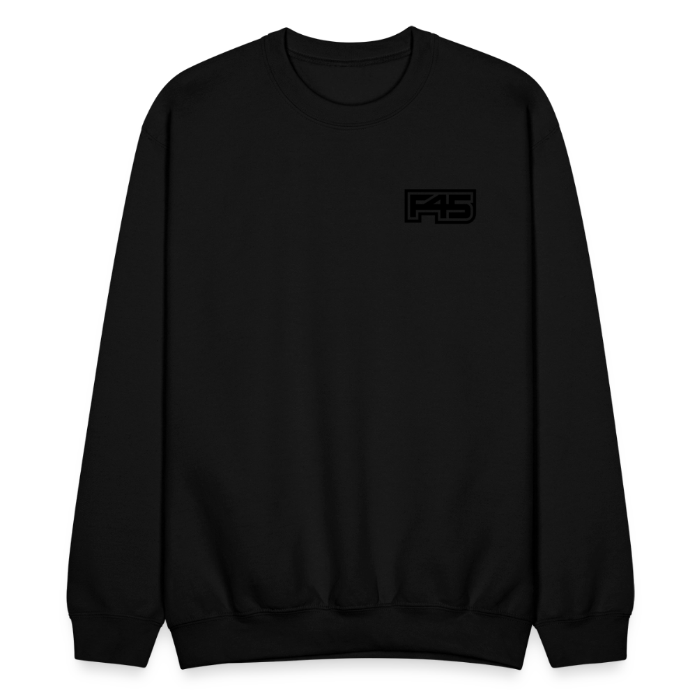 Unisex F45 Crewneck - Small Black Logo - black