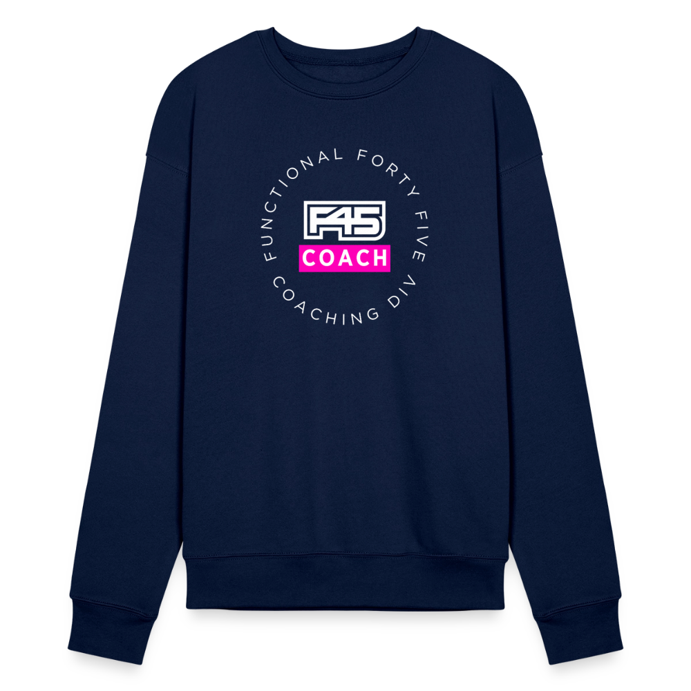 F45 Bella + Canvas Coach Sweatshirt (Pink) - navy