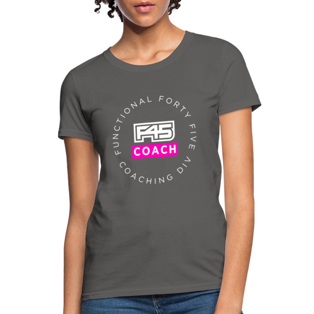 Women's Coach T-Shirt (Pink) - charcoal