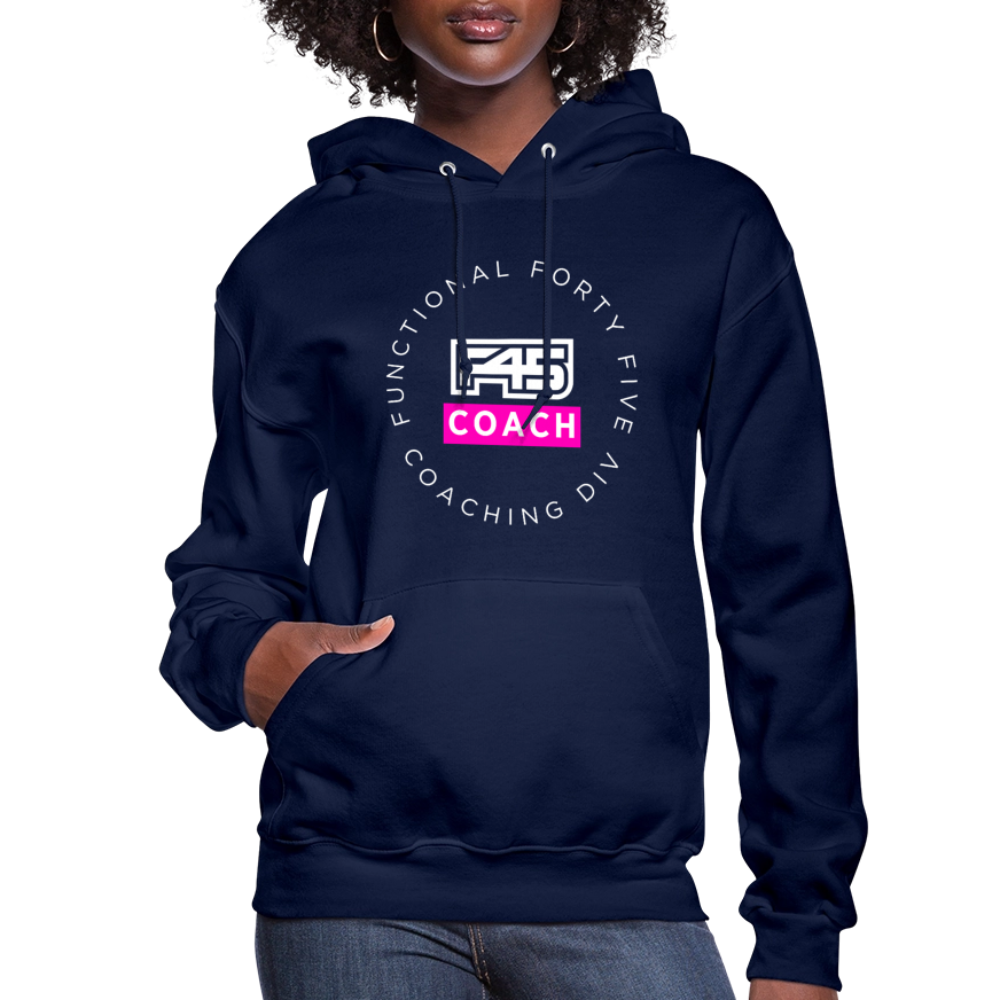 Women's Coach Hoodie (Pink) - navy