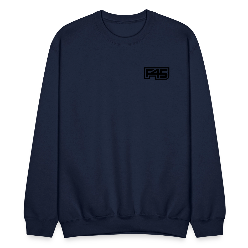 Unisex F45 Crewneck - Small Black Logo - navy