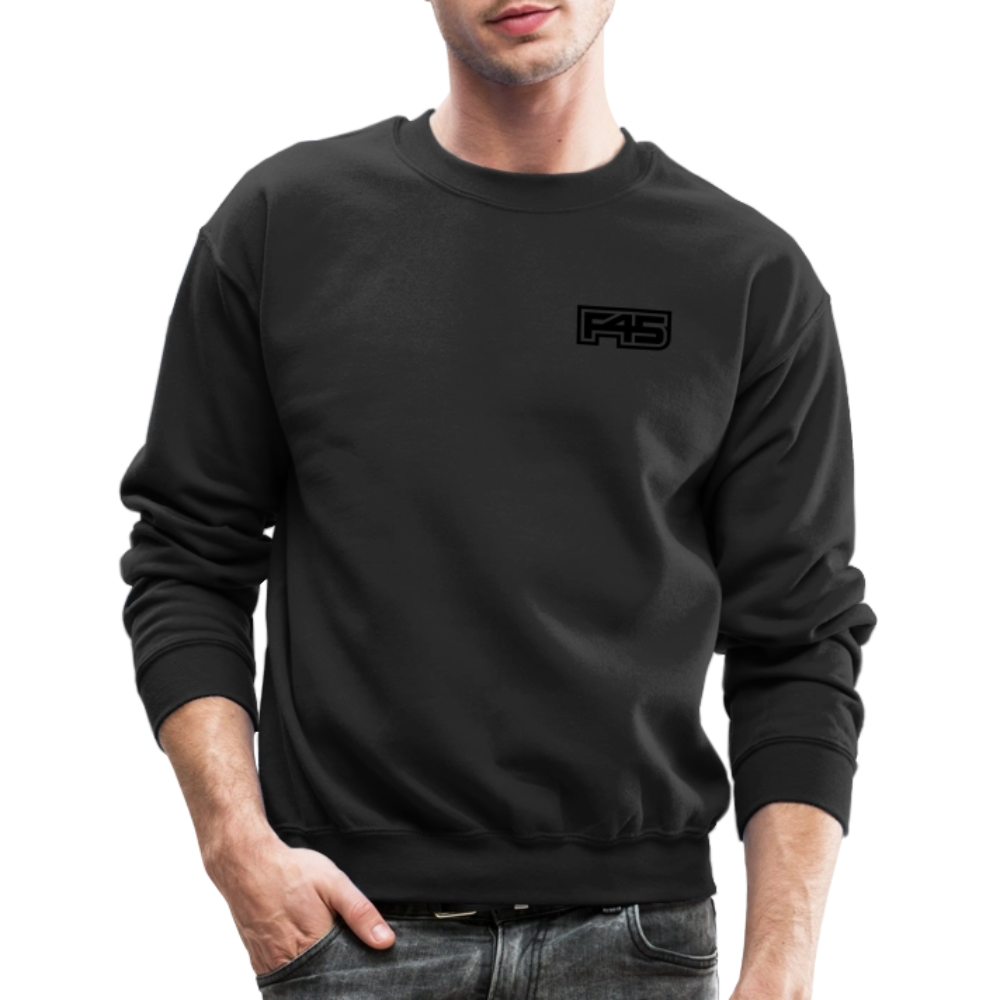 Unisex F45 Crewneck - Small Black Logo - black