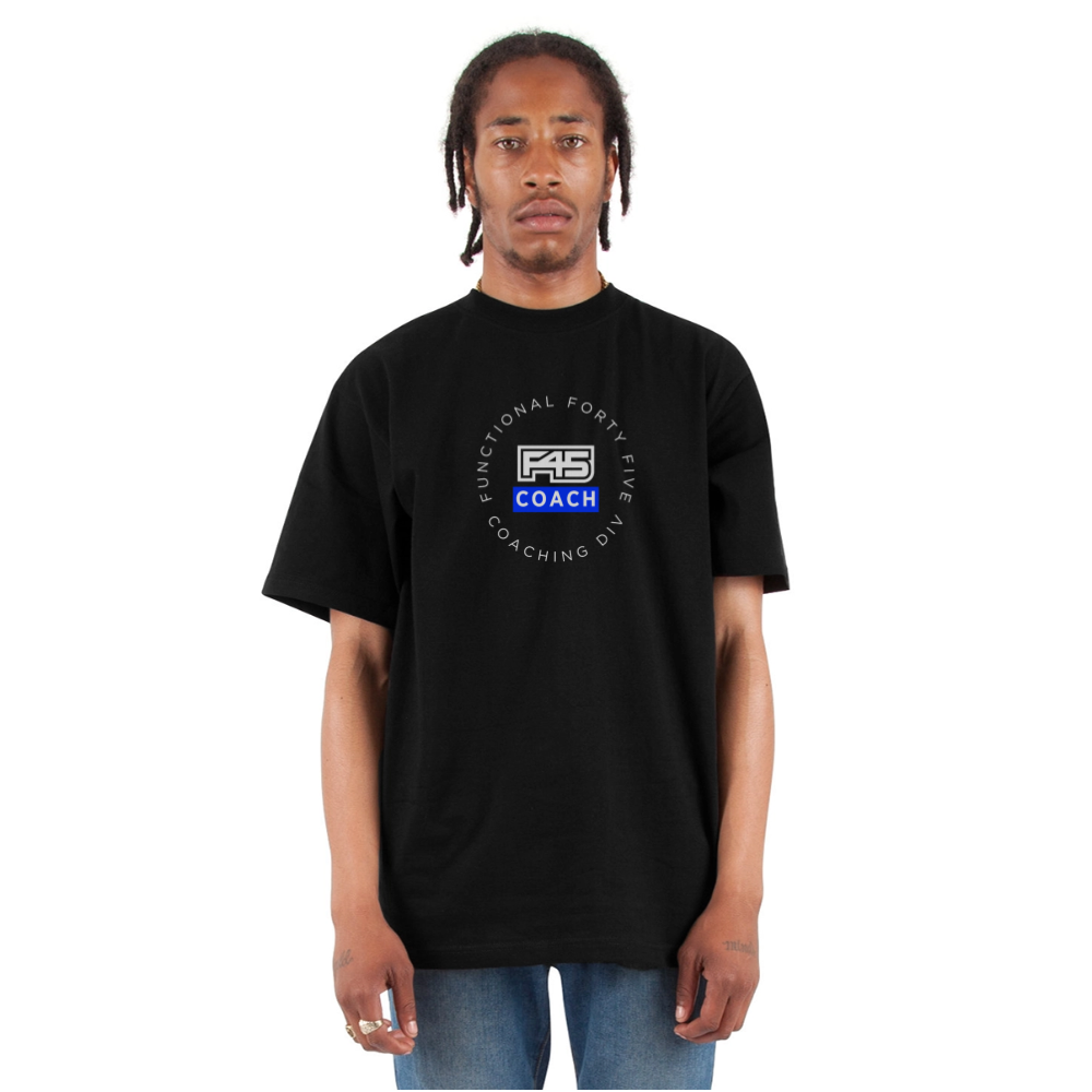 F45 Oversized Coach T-Shirt - black