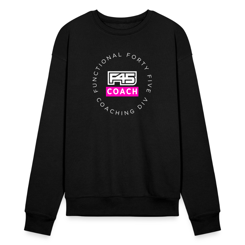 F45 Bella + Canvas Coach Sweatshirt (Pink) - black