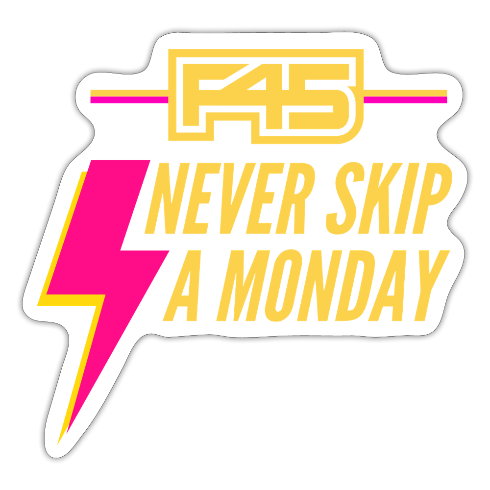 Never Skip A Monday (Lemonade) - white matte