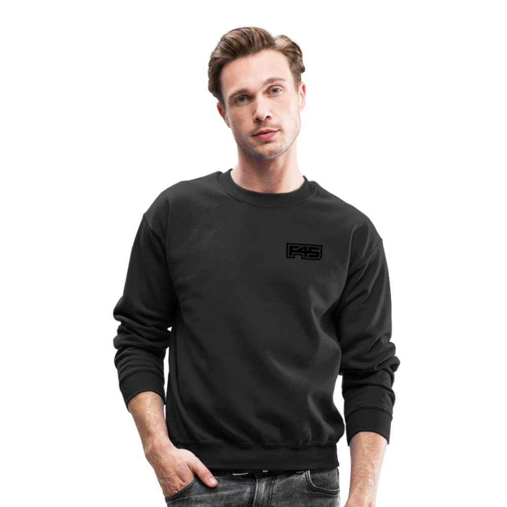 Unisex F45 Crewneck - Small Black Logo - black