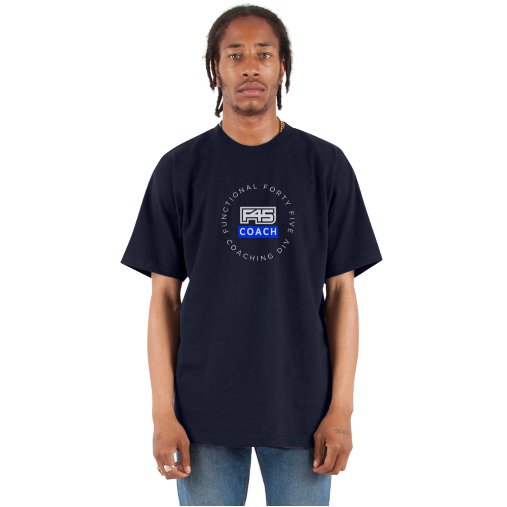 F45 Oversized Coach T-Shirt - navy