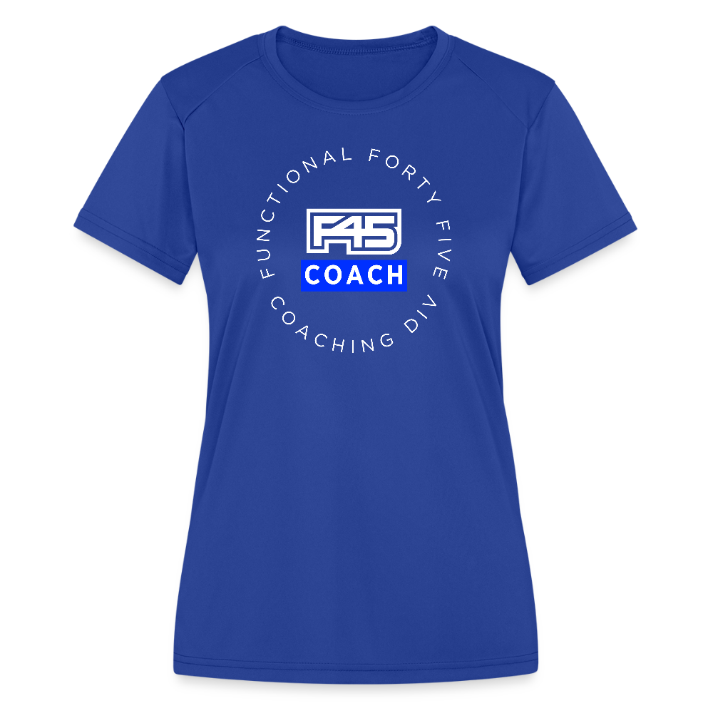 Women's Coach Performance Shirt - royal blue