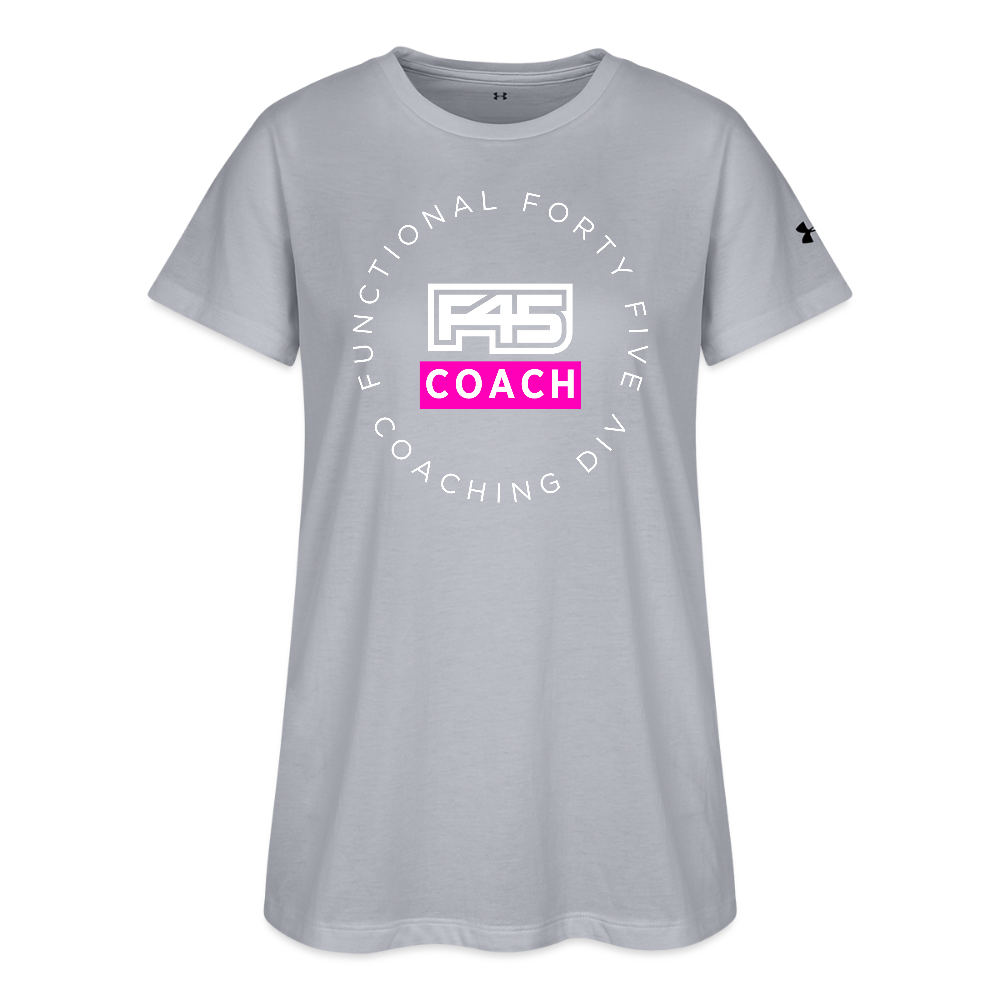 Under Armour Women's Coach T-Shirt (Pink) - gray