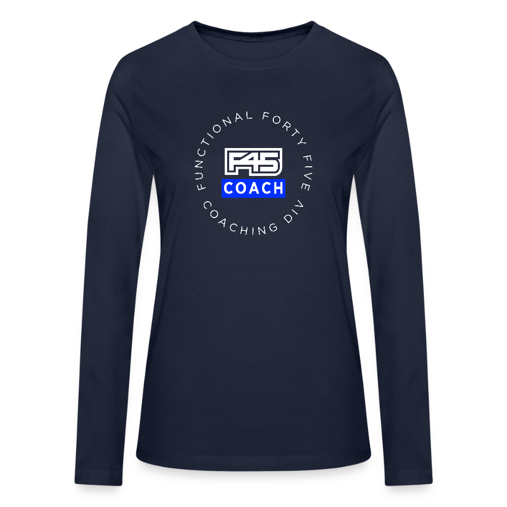 Women's Coach Long Sleeve T-Shirt - navy