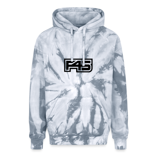 Adult Tie Dye Hoodie - spider silver
