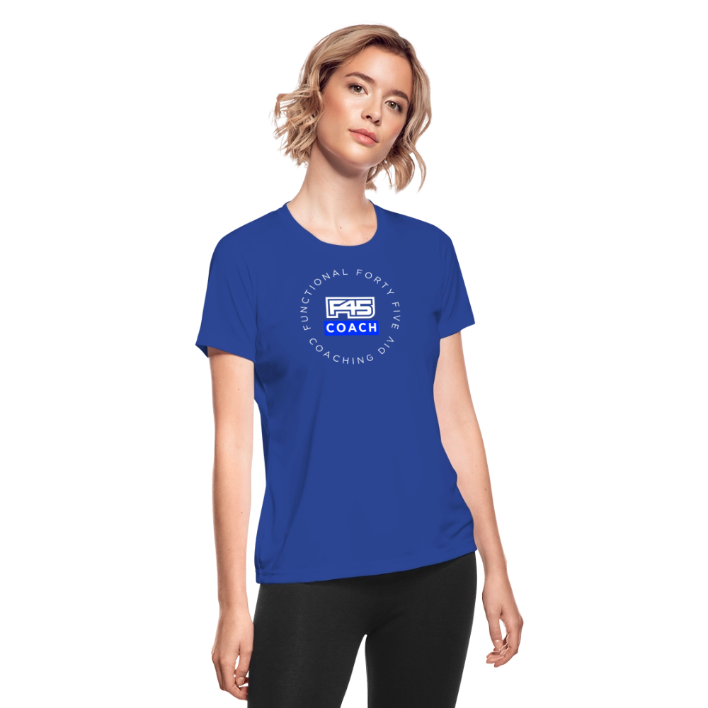 Women's Coach Performance Shirt - royal blue