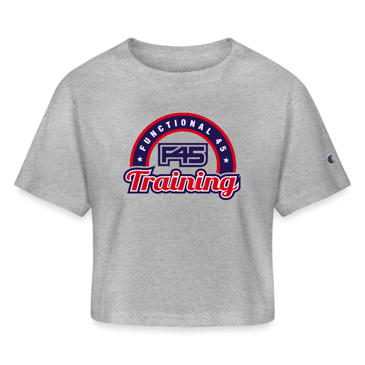 Champion Women’s Cropped Heritage T-Shirt (3 colors) - heather gray