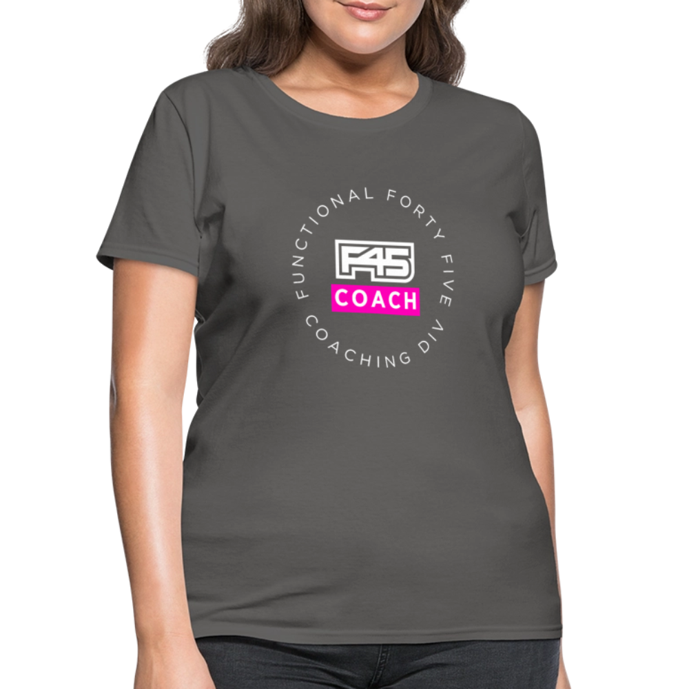 Women's Coach T-Shirt (Pink) - charcoal