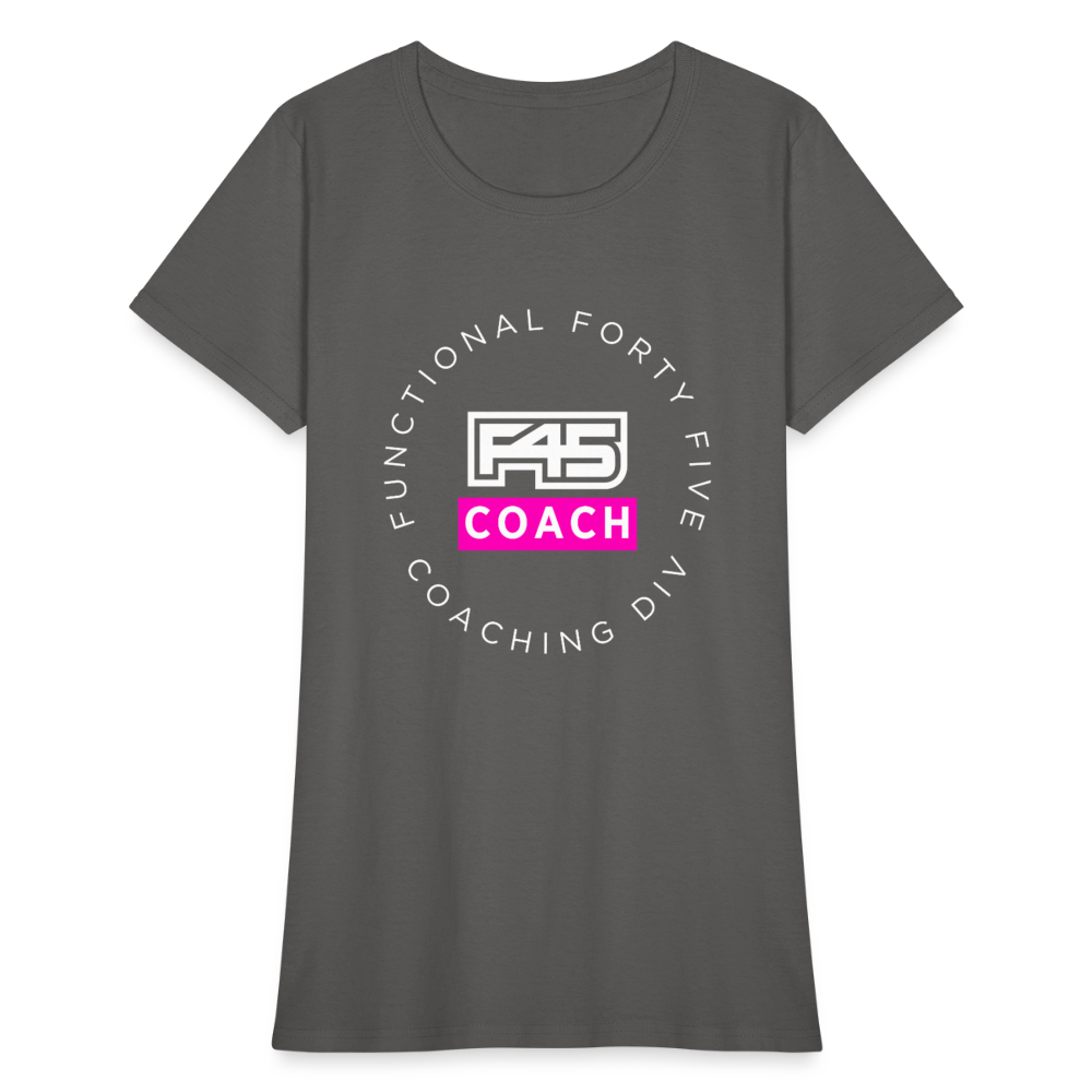 Women's Coach T-Shirt (Pink) - charcoal