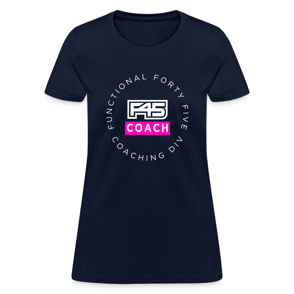 Women's Coach T-Shirt (Pink) - navy
