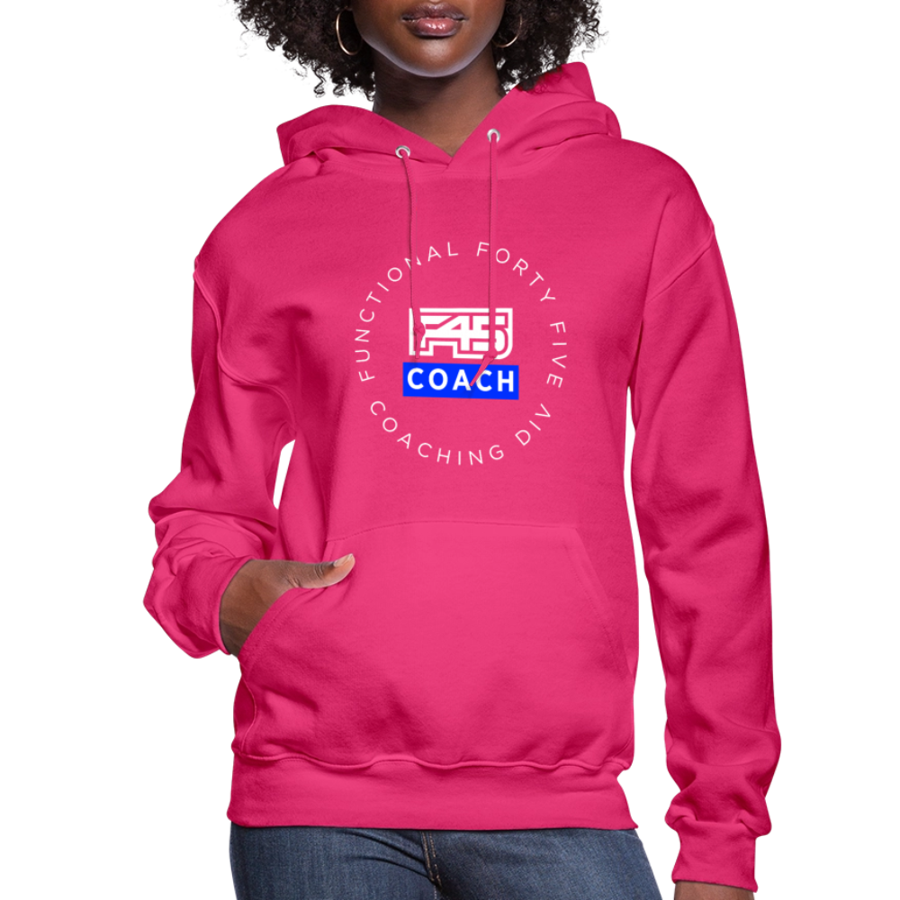 Women's Coach Hoodie - fuchsia
