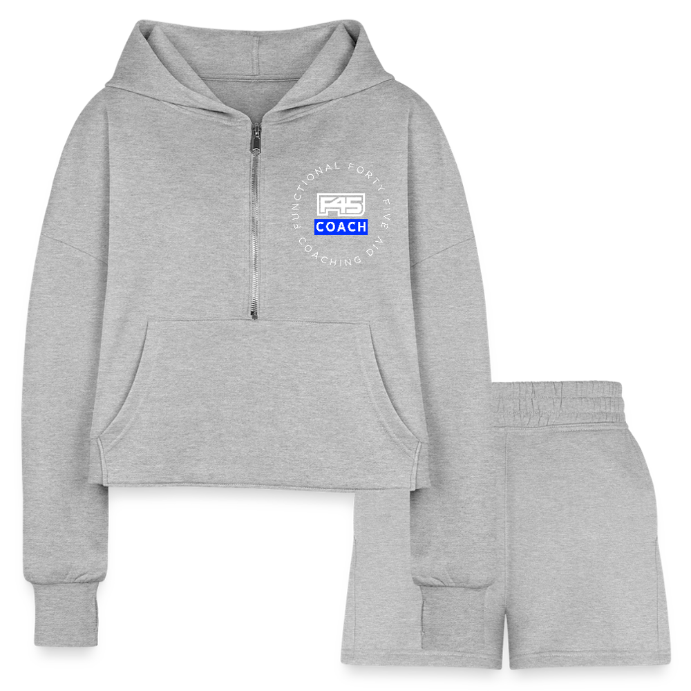 Women’s Coach Cropped Set - heather gray