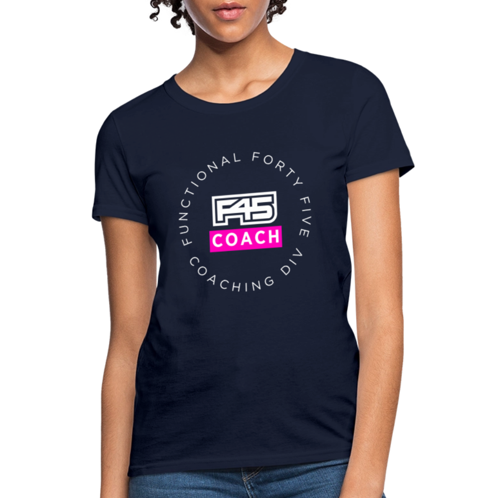 Women's Coach T-Shirt (Pink) - navy