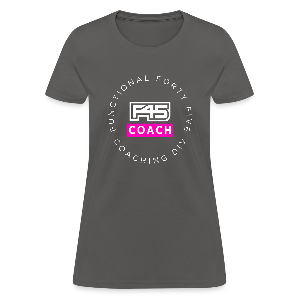 Women's Coach T-Shirt (Pink) - charcoal