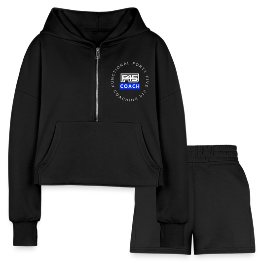 Women’s Coach Cropped Set - black