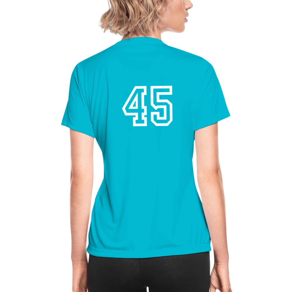 Women's Coach Performance Shirt - turquoise