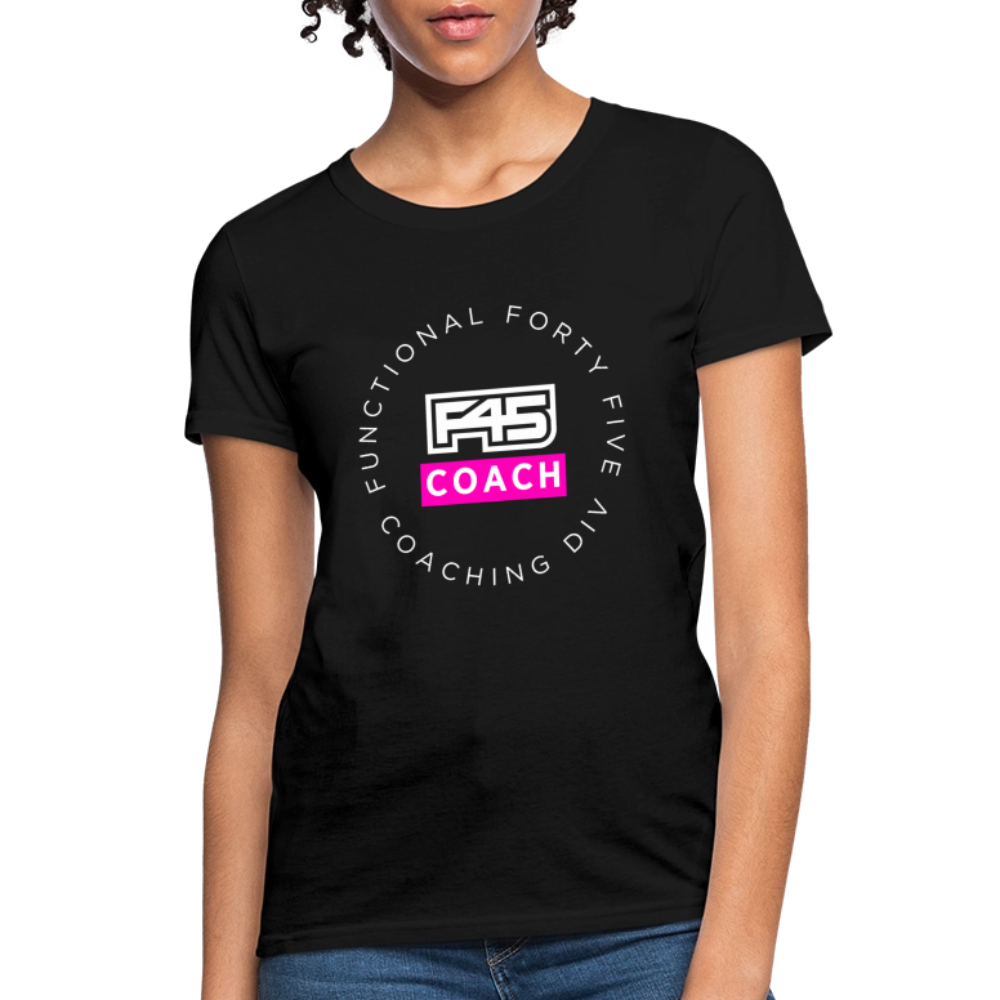 Women's Coach T-Shirt (Pink) - black