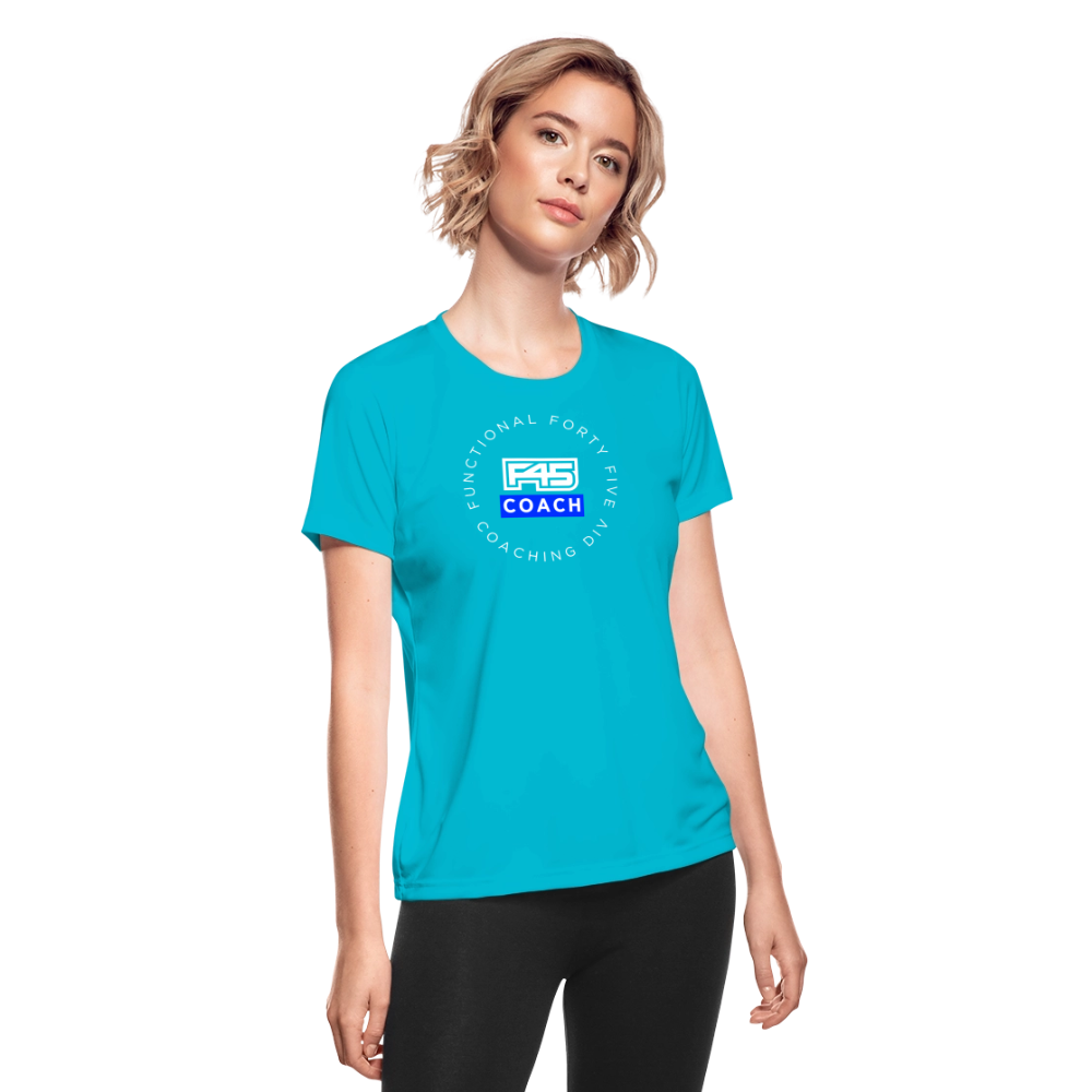 Women's Coach Performance Shirt - turquoise