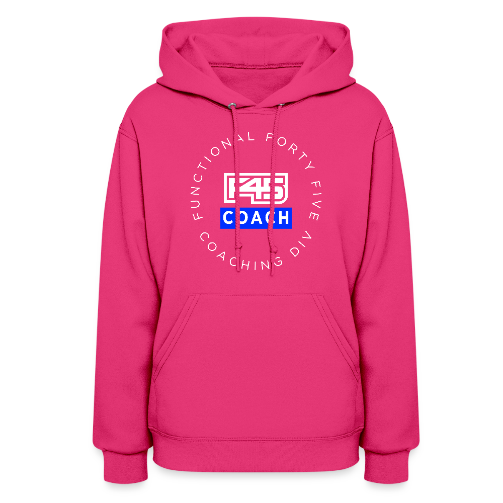 Women's Coach Hoodie - fuchsia